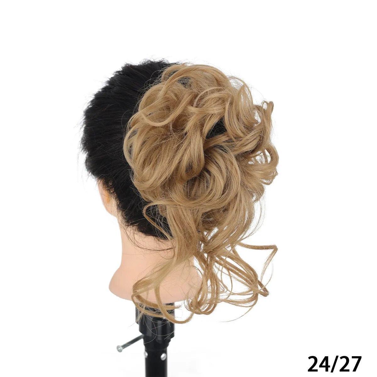 Curly Messy Bun Hair - ITurn Heads