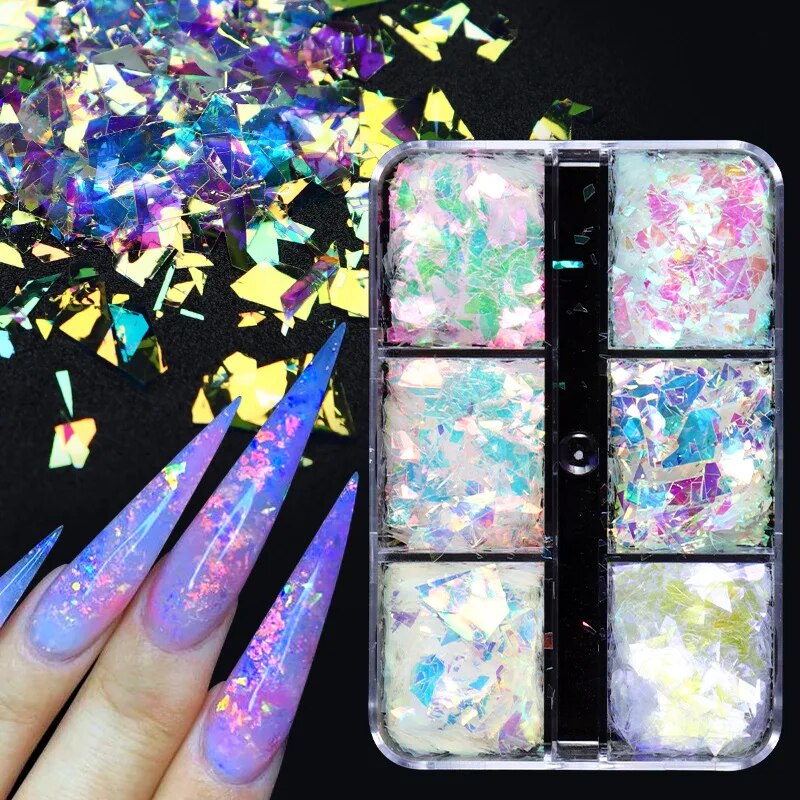 Nail Glittering Portable Container - ITurn Heads