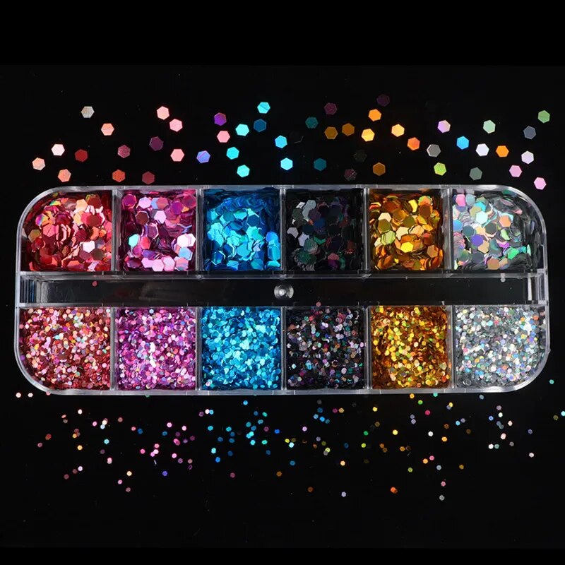 Nail Glittering Portable Container - ITurn Heads