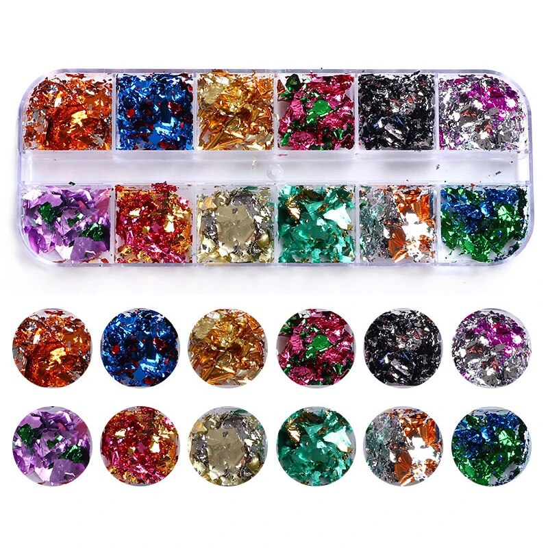 Nail Glittering Portable Container - ITurn Heads