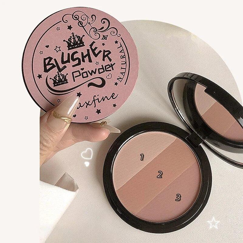 3-Color Peach Blush Contour Palette - ITurn Heads